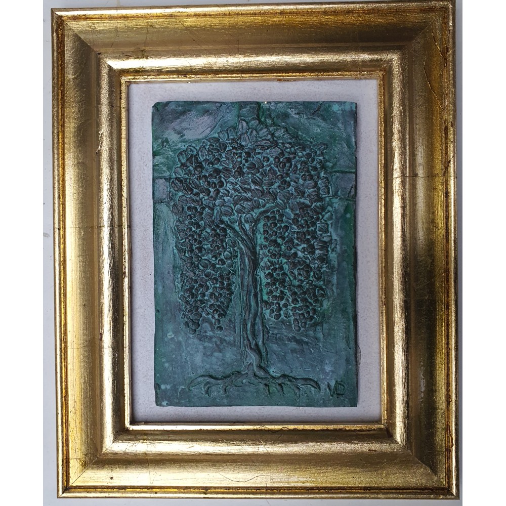 Vița și mlădițele - sculptură în rășină cu praf de bronz, artist Valentin Dodica